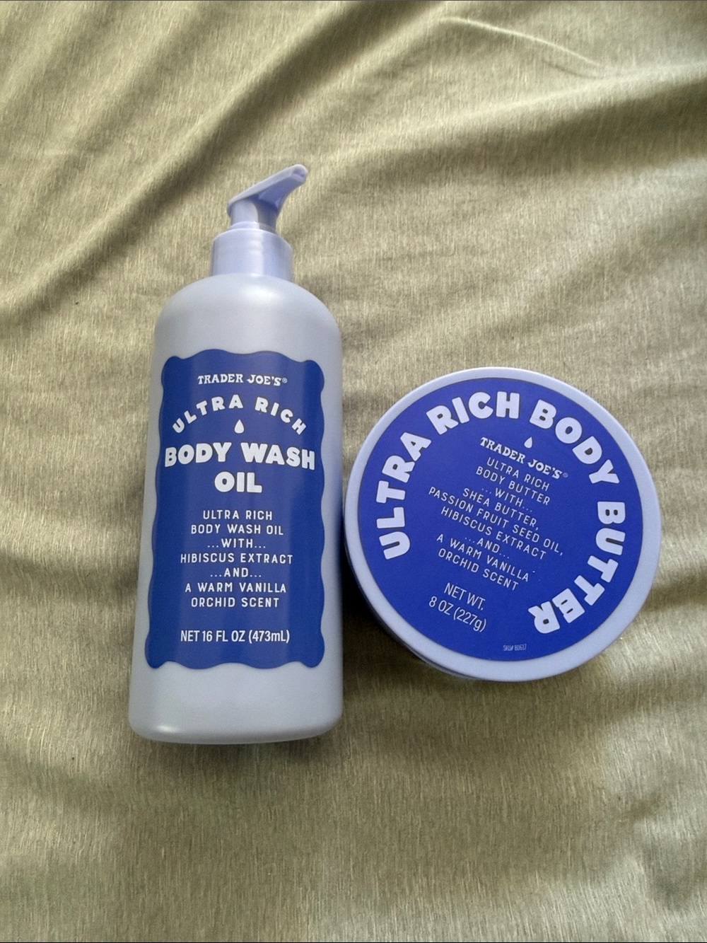 Trader Joe’s Ultra Rich Body Wash Oil & Body Butter - Light Lavender Blue